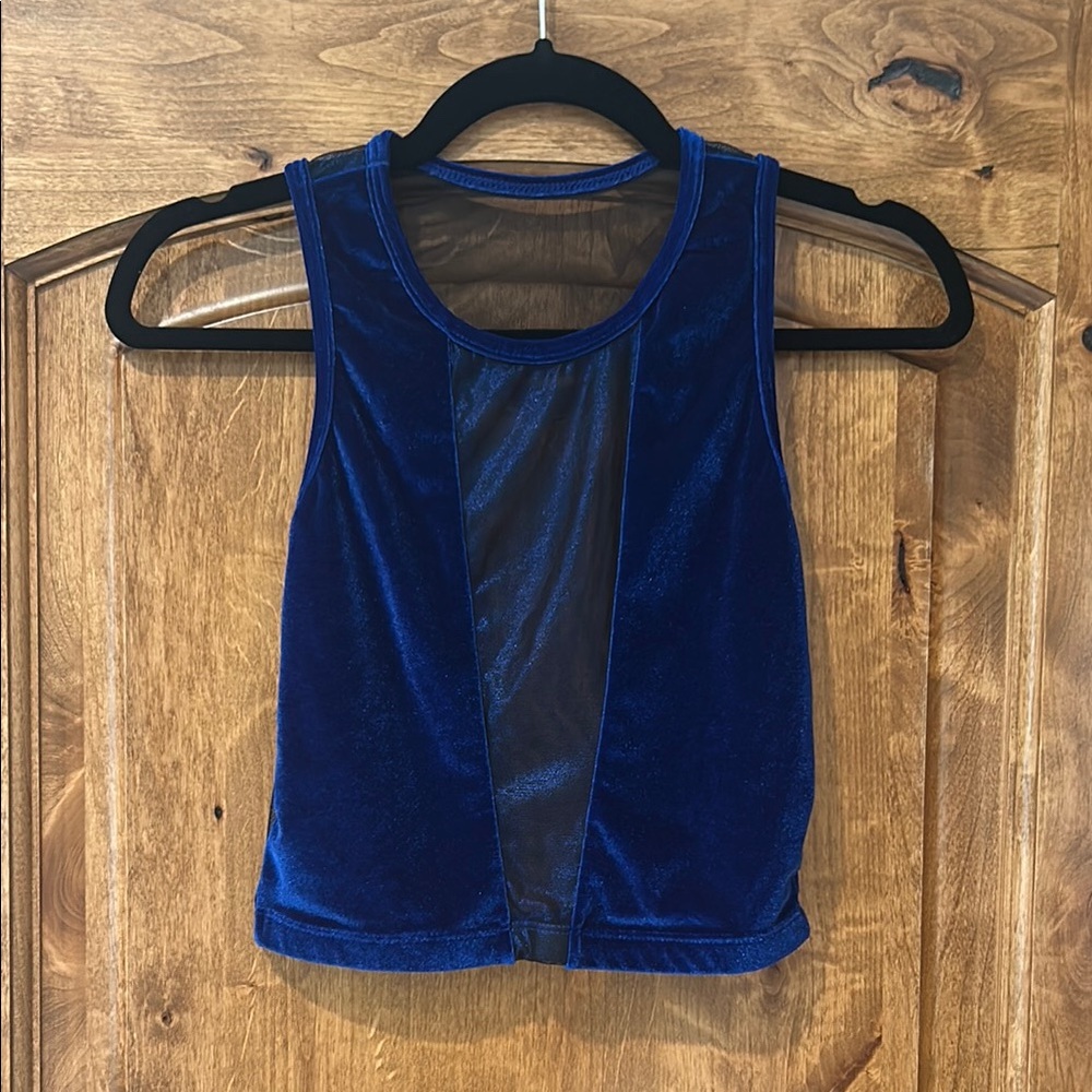 Blue Velvet Women's Top